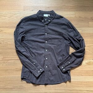 Men's Gray Button-Up Shirt ASOS